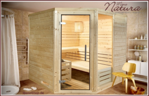 Massivholzsauna